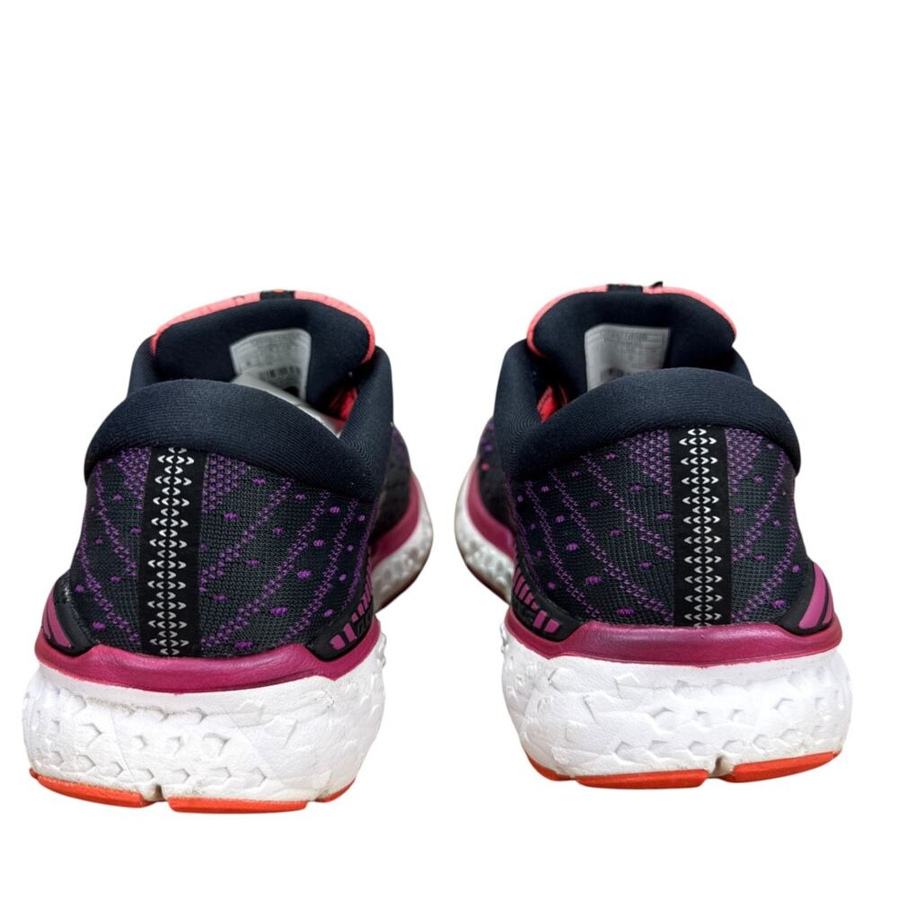 Brooks Transcend 6 Running Shoes Womens 8 Black Purple Coral Athletic Sneakers - Picture 10 of 13